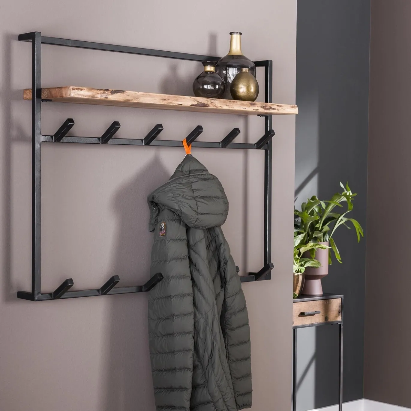Kapstok Air Solid 12 Haken Hoedenplank - Giga Meubel