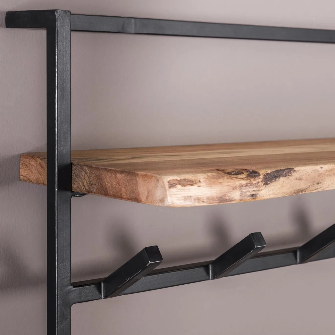 Kapstok Air Solid 12 Haken Hoedenplank - Giga Meubel
