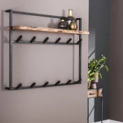 Kapstok Air Solid 12 Haken Hoedenplank - Giga Meubel