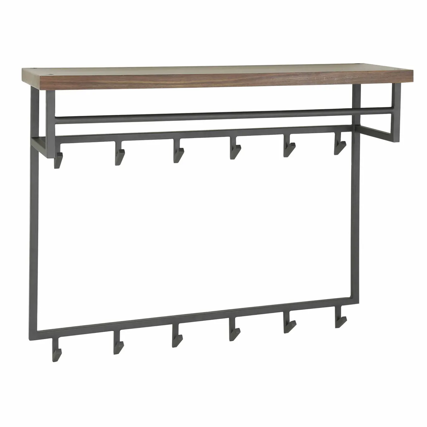 Kapstok Daytona 12 Haken Hoedenplank Natural - Giga Meubel