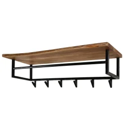 Kapstok Edge 6 Haken Hoedenplank - Giga Meubel