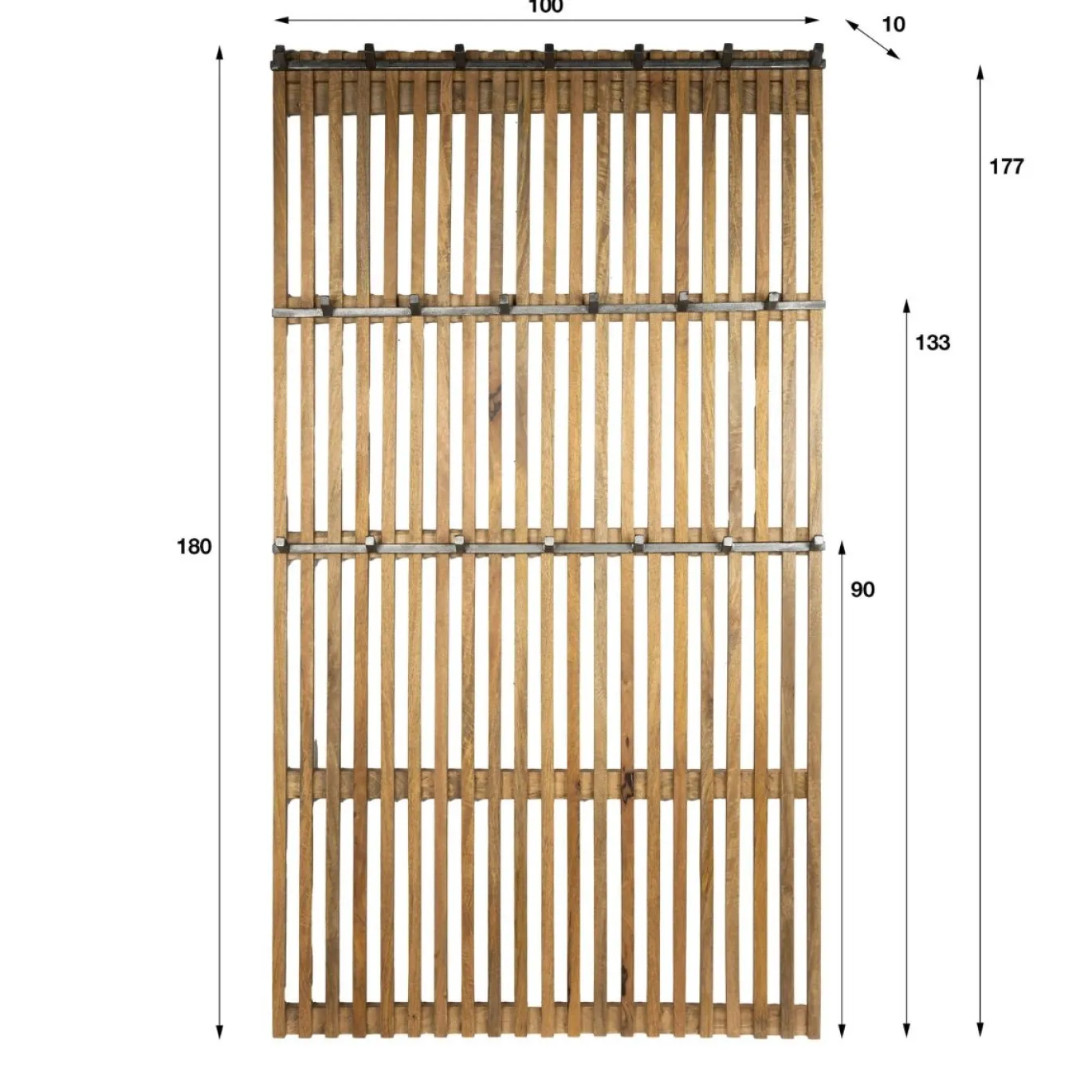 Kapstok Tweak Hoog XL 20 haken Massief Mangohout - Giga Meubel