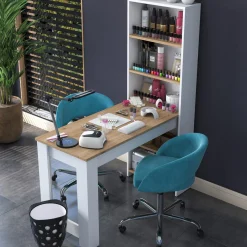 Kaptafel Balgoze Walnoot/Wit