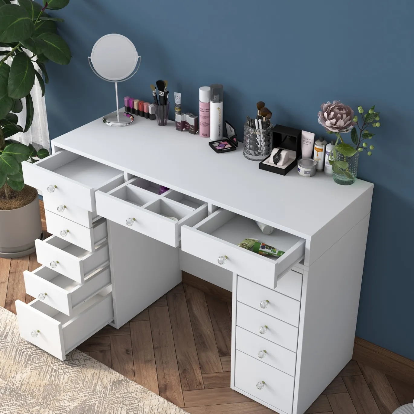 Kaptafel Beyas Wit 120cm