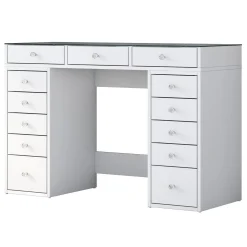 Kaptafel Beyas Wit/Glas 120cm