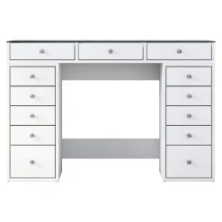 Kaptafel Beyas Wit/Glas 120cm