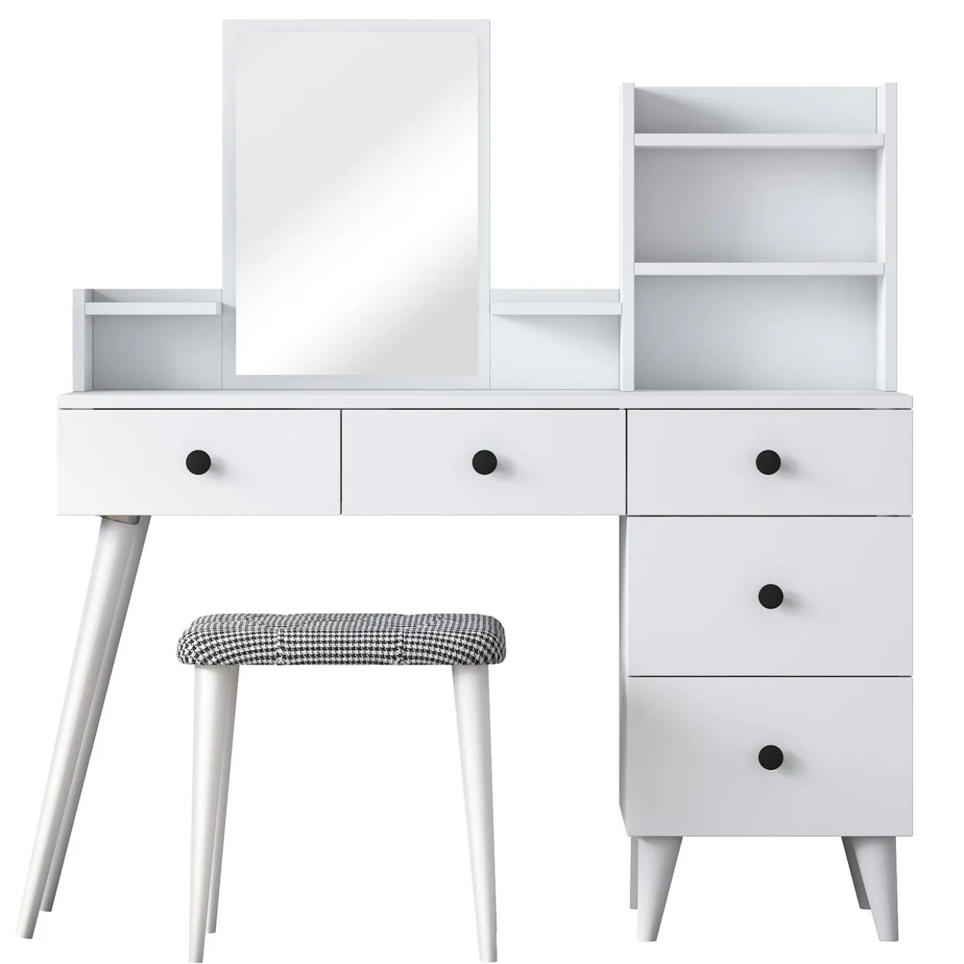 Kaptafel Bulun Wit Incl. Kruk