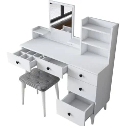 Kaptafel Bulun Wit Incl. Kruk
