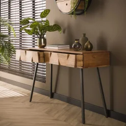 Kaptafel Demn Massief Acacia Naturel - Giga Meubel