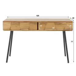 Kaptafel Demn Massief Acacia Naturel - Giga Meubel