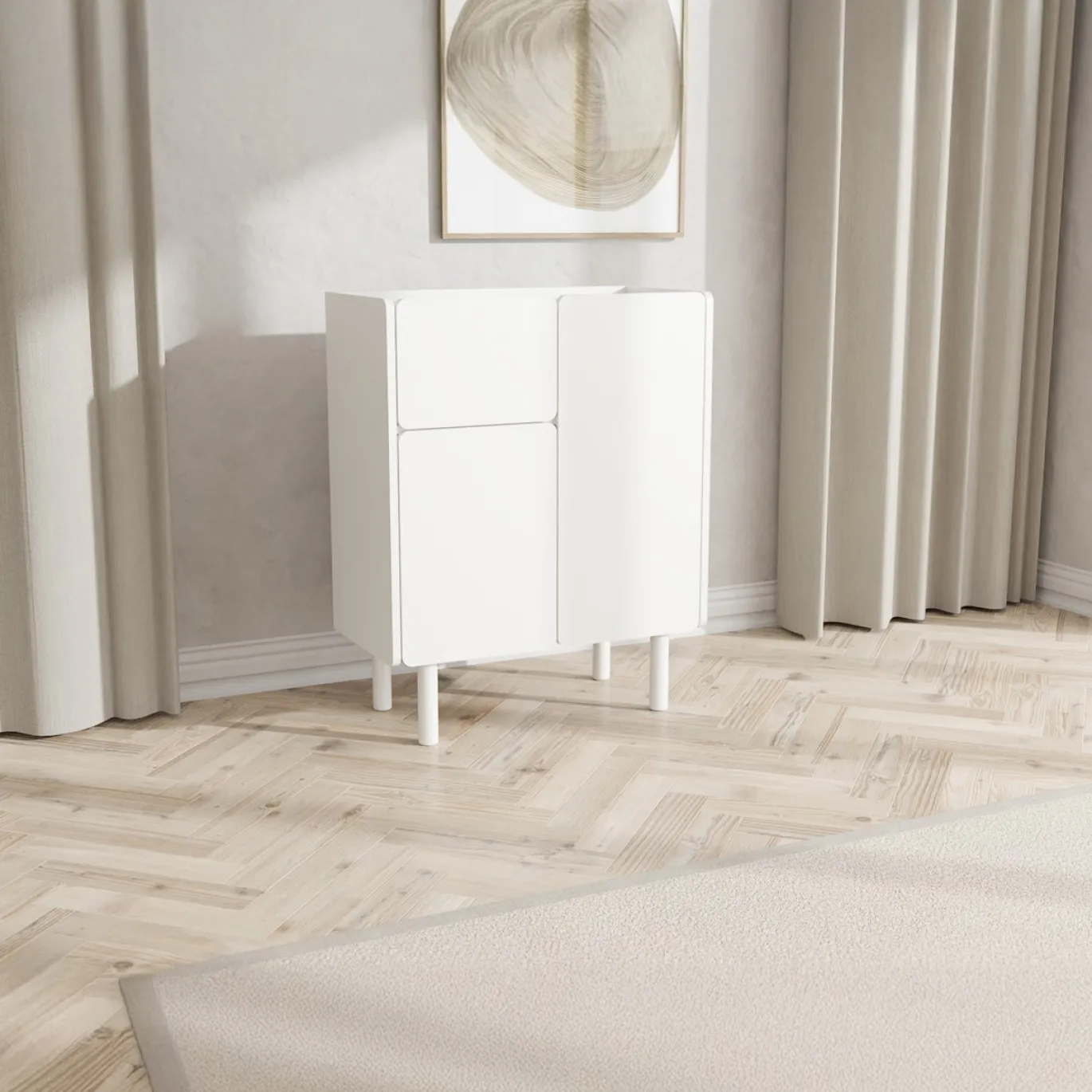 Kast Bera Wit 100cm - Giga Living