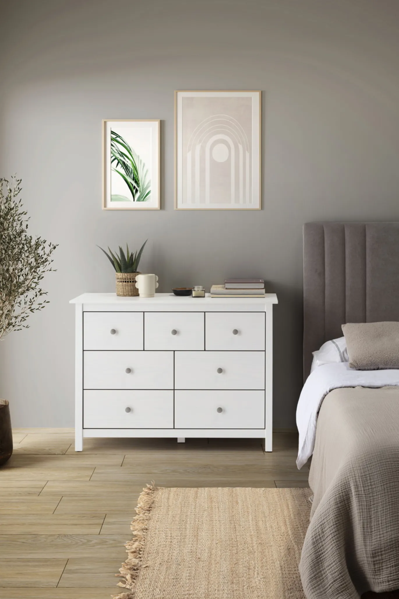 Kast Berna 4L3L Wit - Giga Meubel