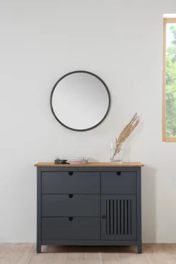 Kast Bruna 3L1dr1d Wax/grijs Antraciet - Giga Meubel