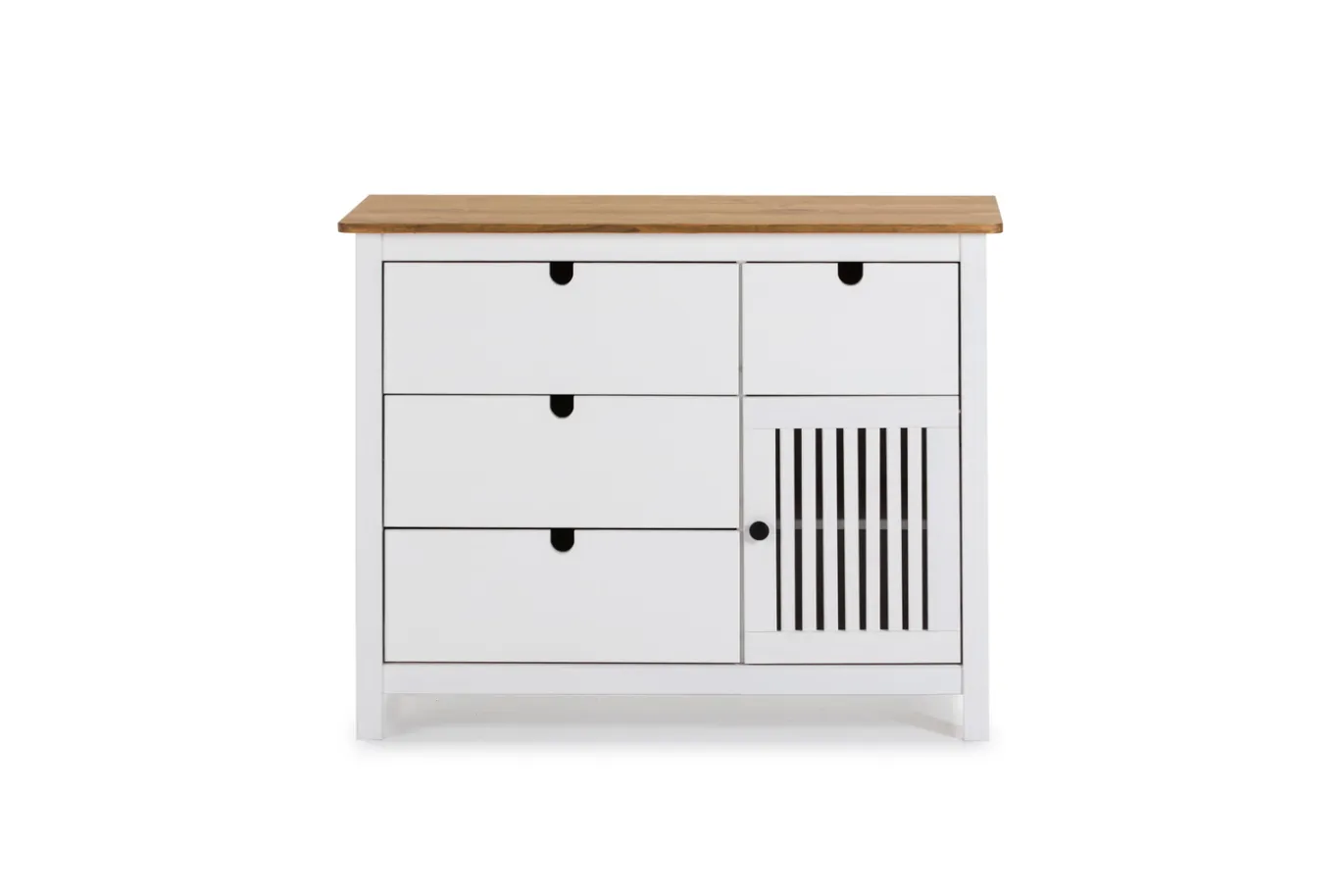 Kast Bruna 3L1dr1d Wax/wit Wash - Giga Meubel