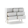 Kast Campus 4+3L Wit Wax - Giga Meubel
