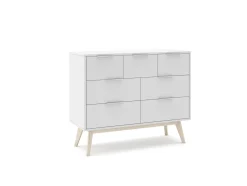 Kast Campus 4+3L Wit Wax - Giga Meubel