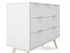 Kast Campus 4+3L Wit Wax - Giga Meubel