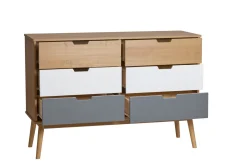 Kast Cusco 6dr Wax/t, Grijs-wit - Giga Meubel