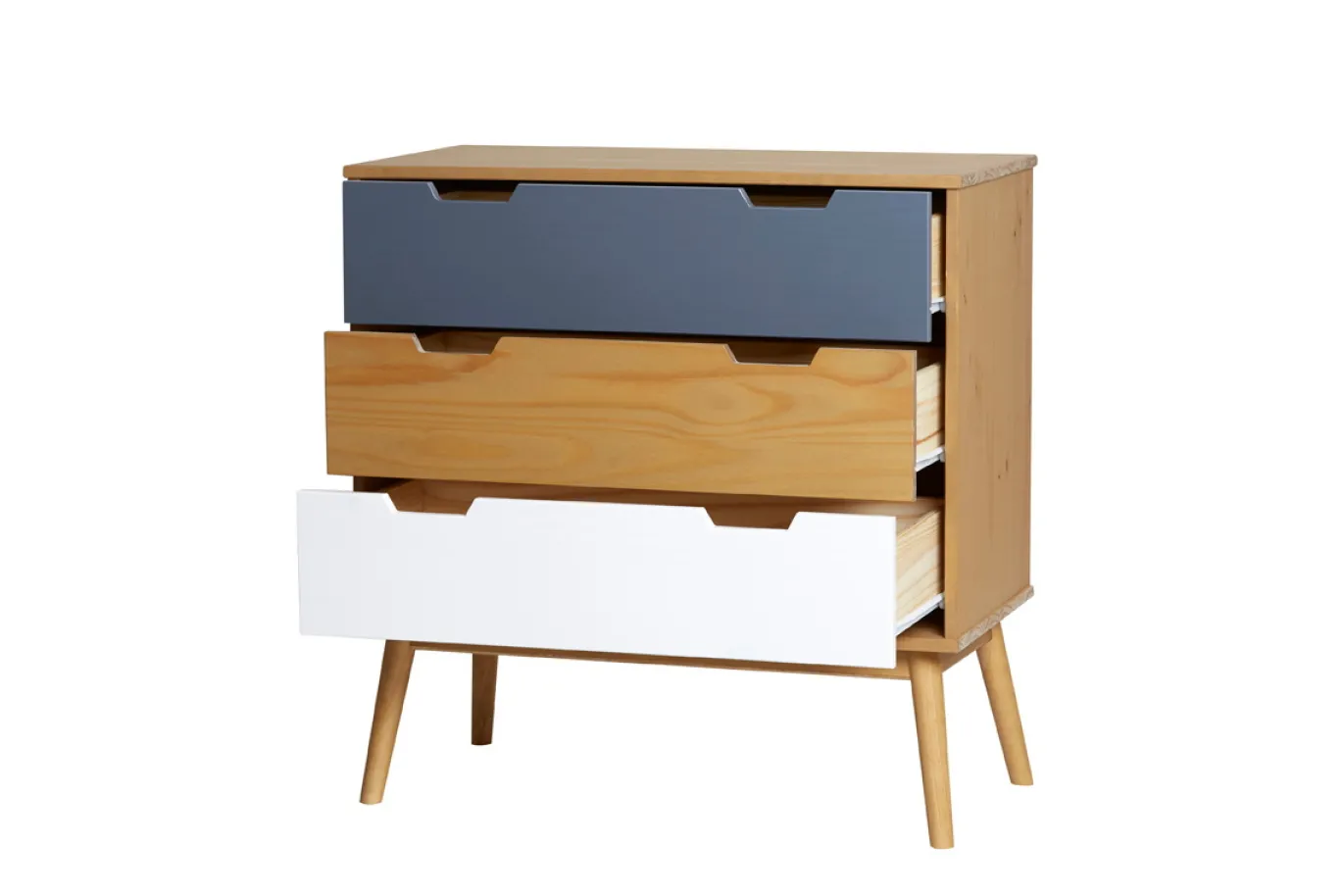 Kast Cusco 3L Wax/t, Grijs-wit - Giga Meubel