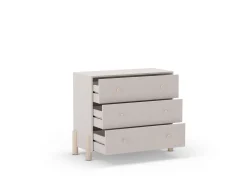 Kast Enola 3L Crème/wit Wax - Giga Meubel