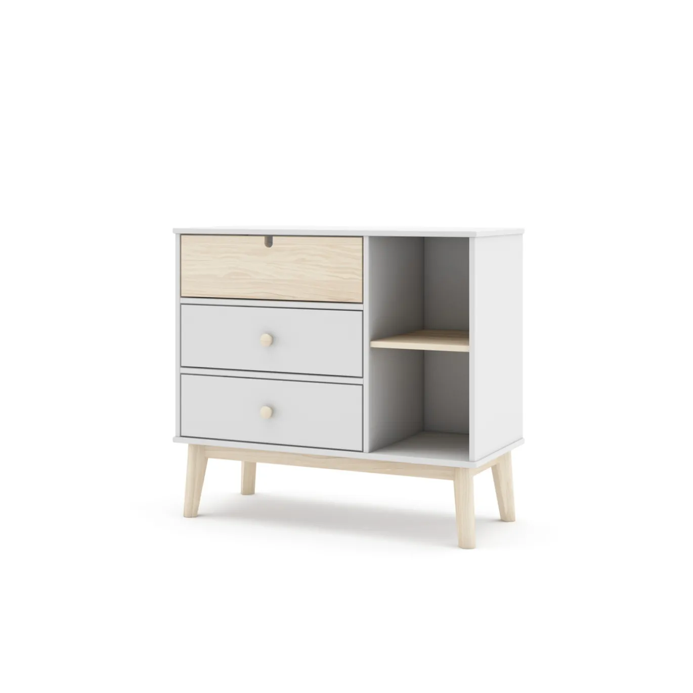 Kast Estefania 3L2v Wit Wax - Giga Meubel