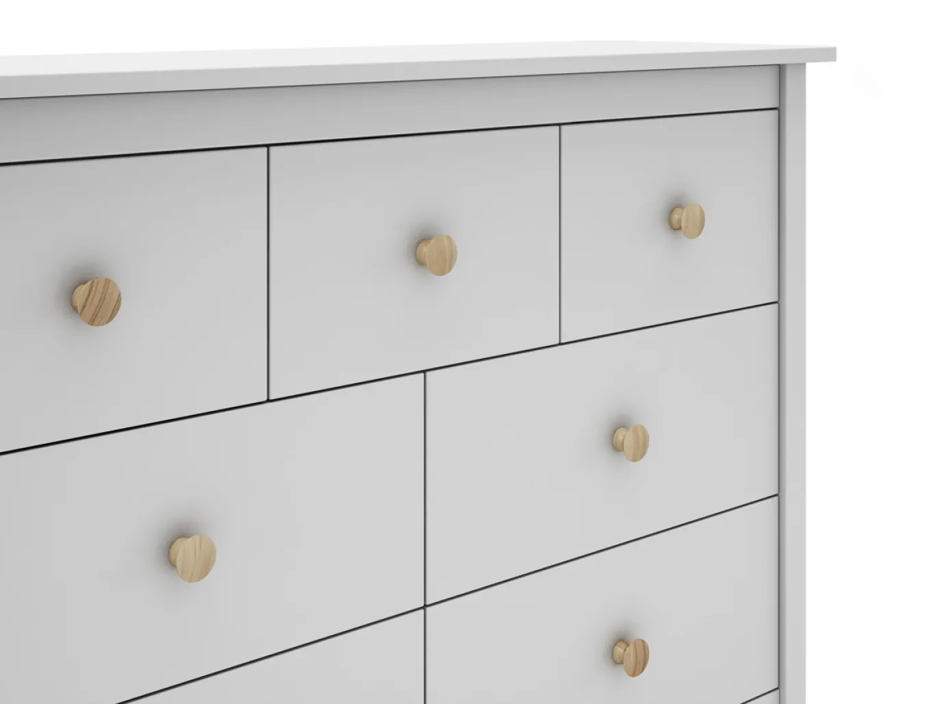 Kast Max 4+3L Wit - Giga Meubel