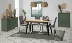 Kast Miranda 2d1dr Groen Wax - Giga Meubel