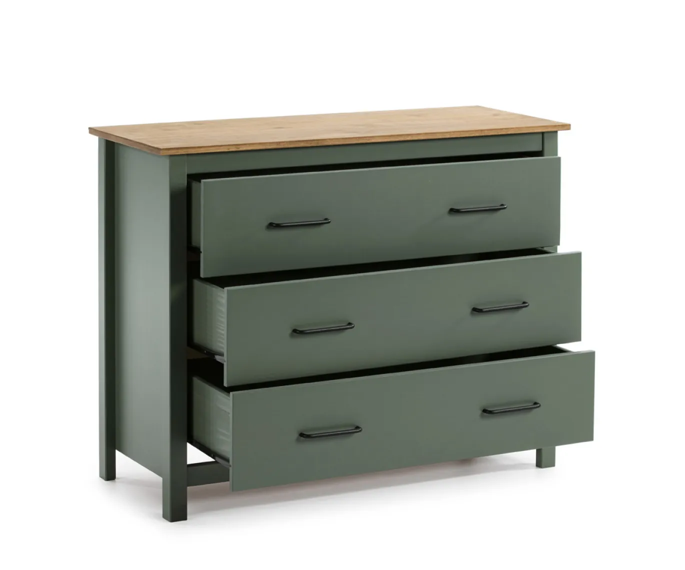 Kast Miranda 3L Groen Wax - Giga Meubel