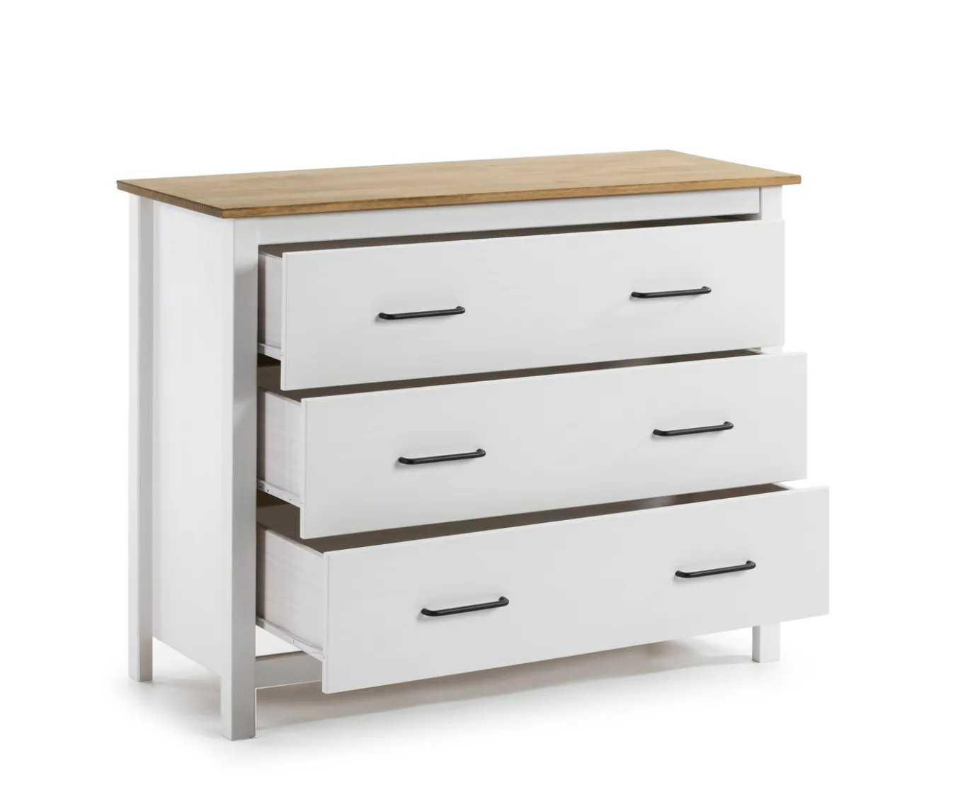 Kast Miranda 3L Wit Wax - Giga Meubel