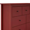 Kast Misti 4+3L Burgundy - Giga Meubel
