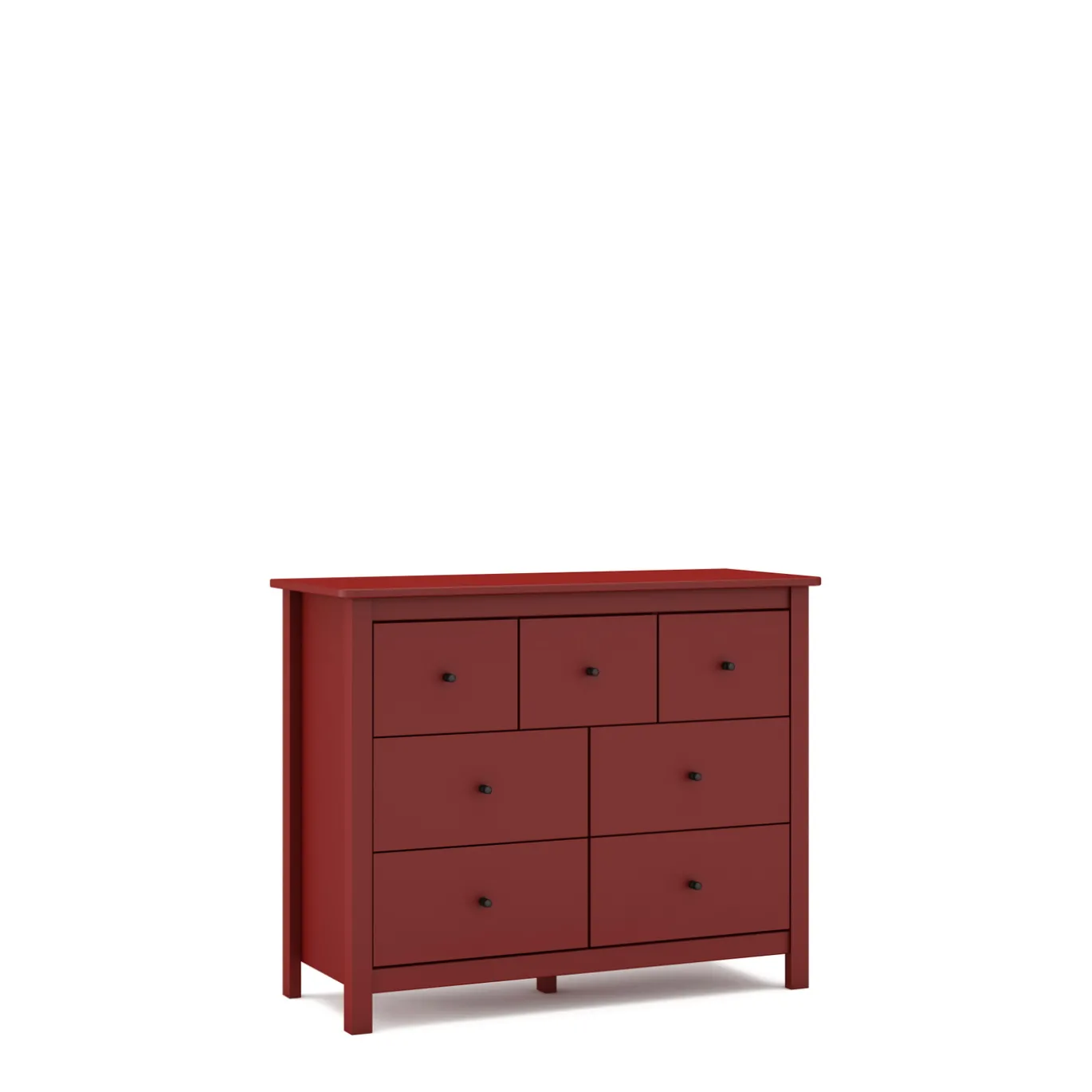 Kast Misti 4+3L Burgundy - Giga Meubel