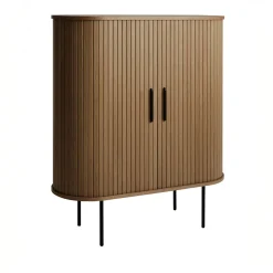 Kast Nola Smoked met Glazenrek - Giga Living