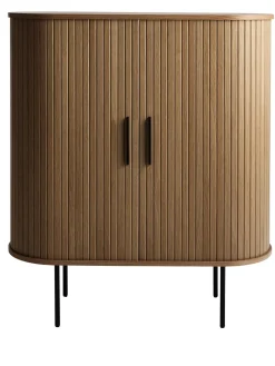 Kast Nola Smoked met Glazenrek - Giga Living