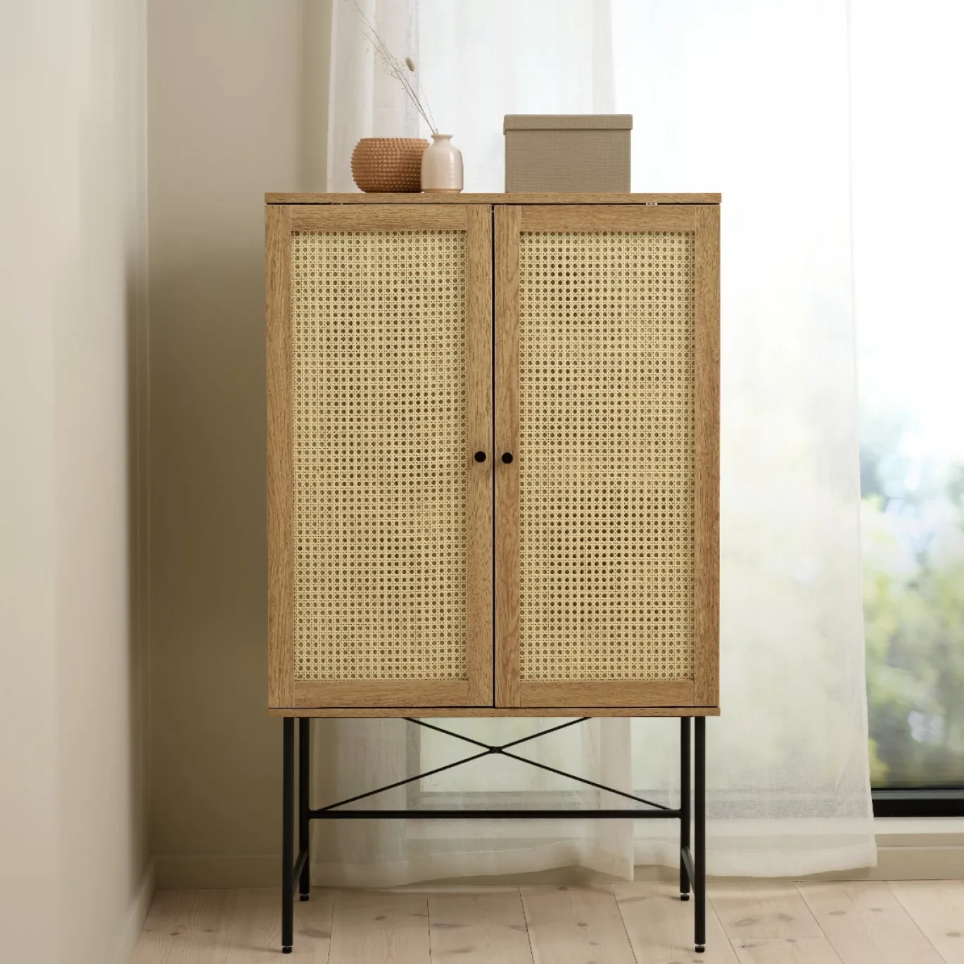 Kast Pensacola Eiken Melamine Naturel - Giga Living