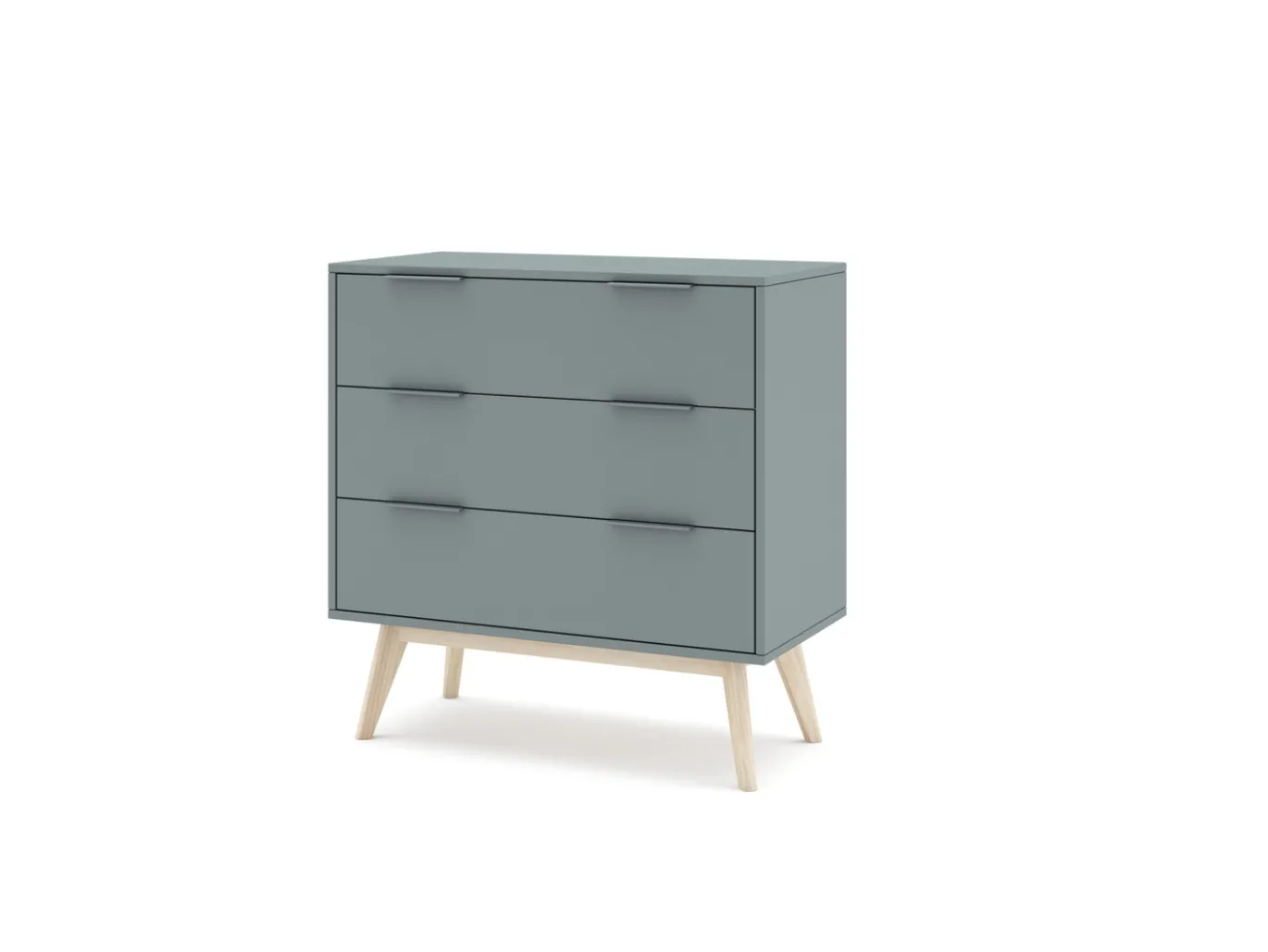 Kast Pisco 3L Khaki Groen/wit Wax - Giga Meubel