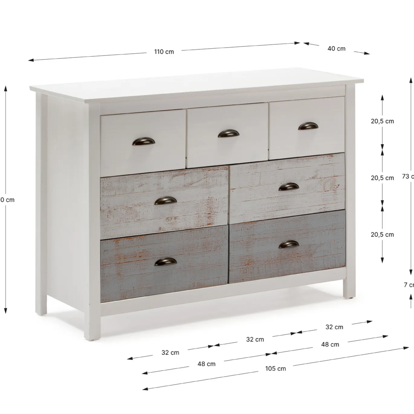Kast Romantica 4L3L Multicolored - Giga Meubel