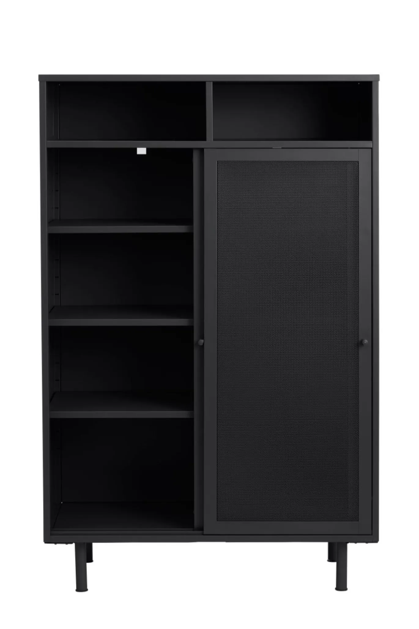 Kast Veep Zwart Metaal 140cm - Giga Living