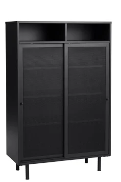 Kast Veep Zwart Metaal 140cm - Giga Living