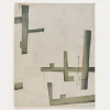 Kave Home Abstract Doek Fida Groen 180x140cm