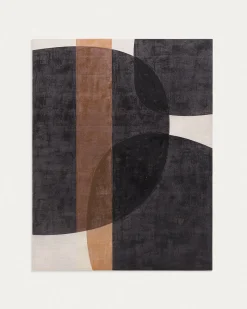 Kave Home Abstract Doek Tonol Bruin 180x140cm