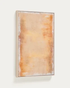 Kave Home Abstract Schilderij Selnar Geel 60x90cm