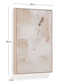 Kave Home Abstract Schilderij Silpa Beige 60x90cm