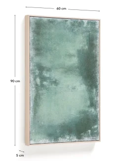 Kave Home Abstract Schilderij Selnar Groen 60x90cm