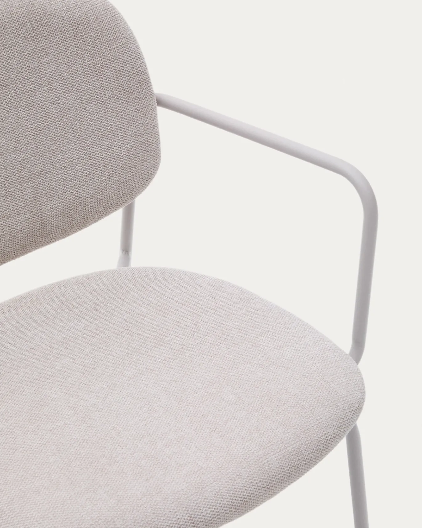 Kave Home Armstoel Meli Chenille Beige
