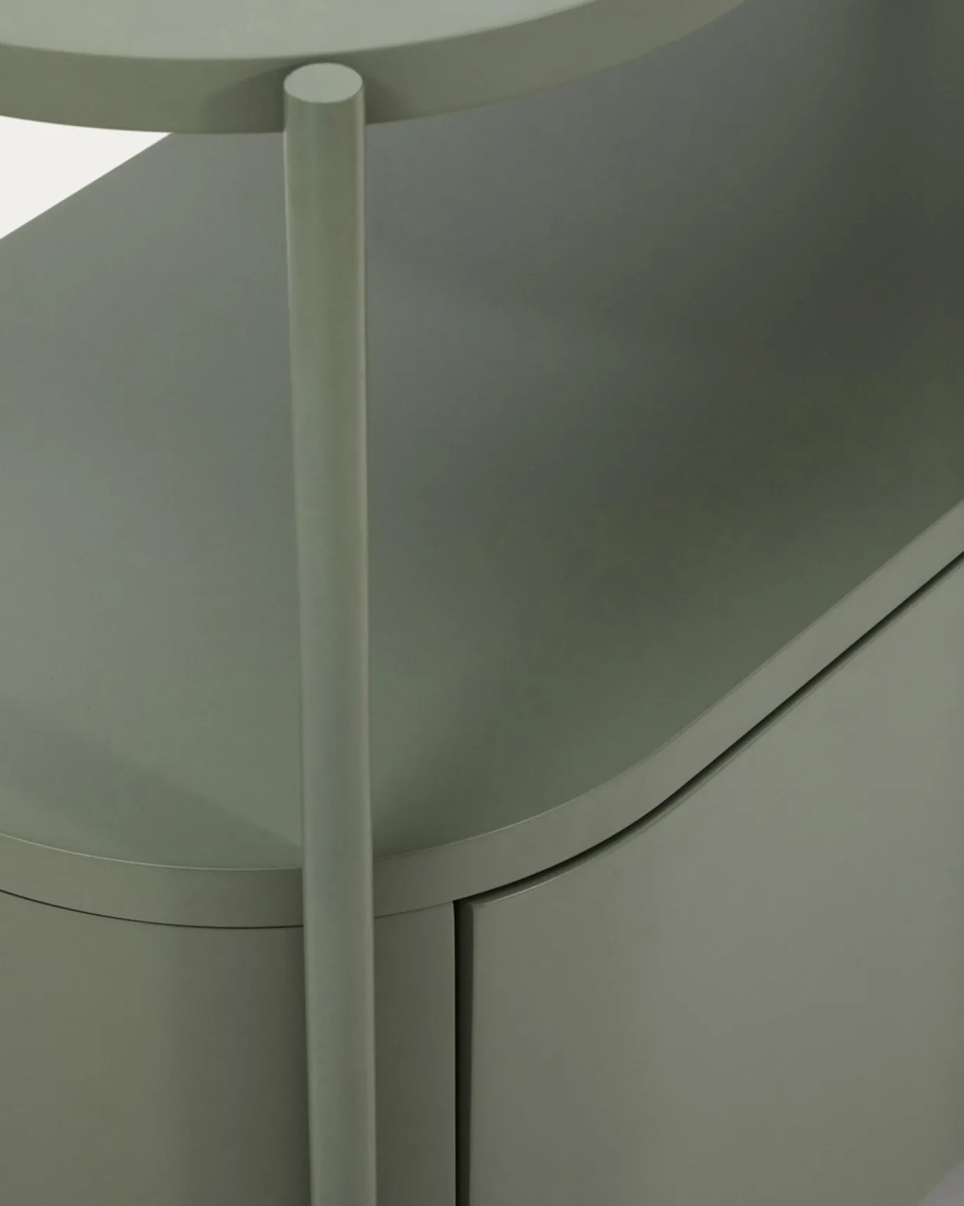 Kave Home Badkamermeubel Arely met Stalen Structuur Groen Gelakt MDF 90x40cm