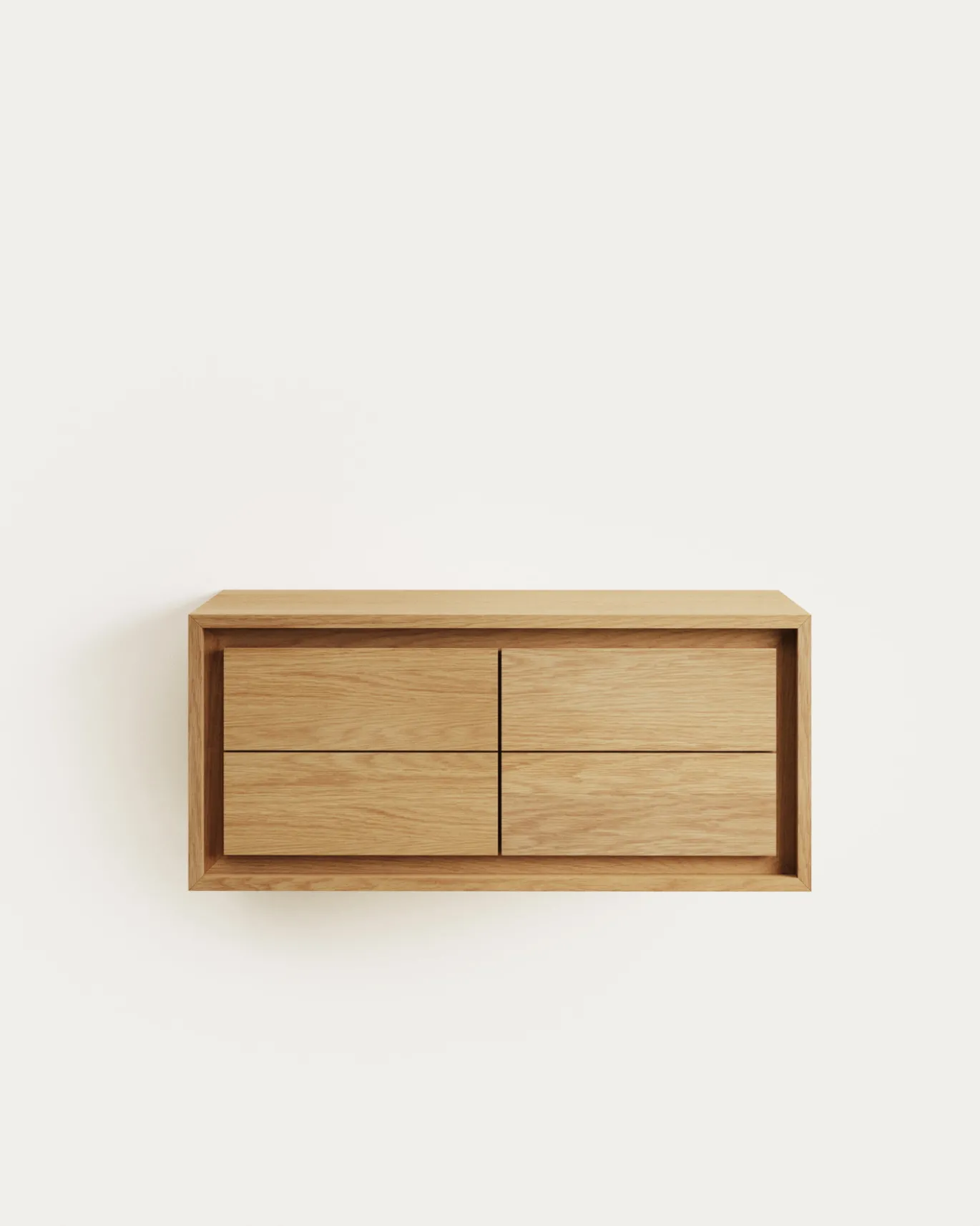 Kave Home Badkamermeubel Kenta Massief Teakhout Naturel 90x45cm