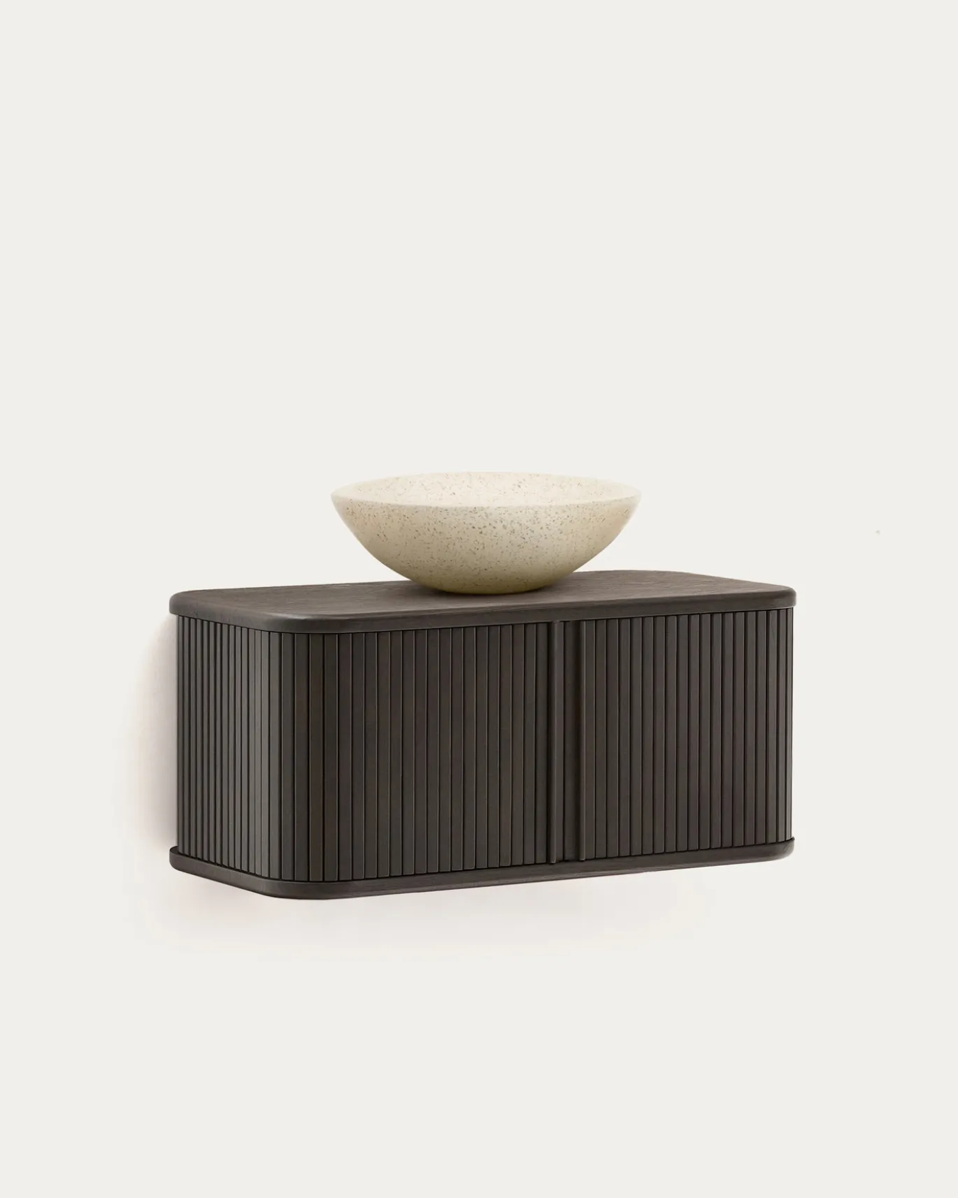 Kave Home Badkamermeubel Mailen Essenfineer Donkerbruin 90x45cm