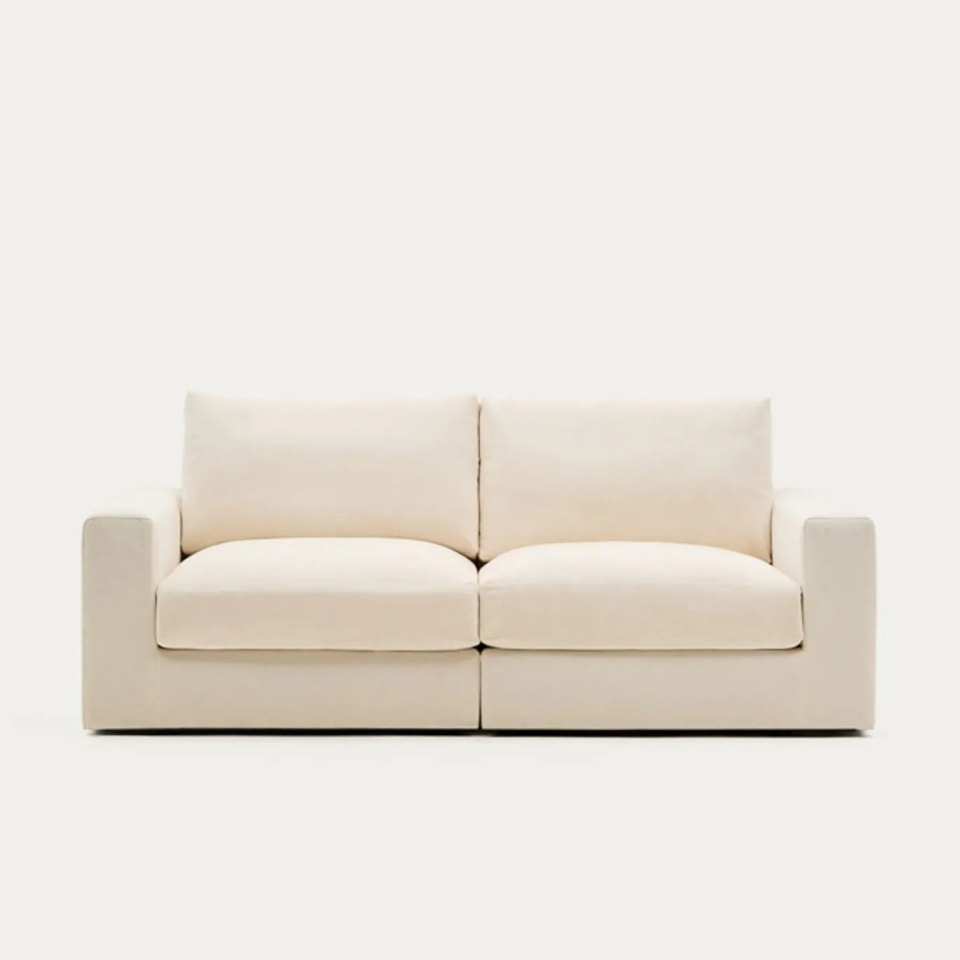 Kave Home Bank Alea 3-Zits Chenille Ecru