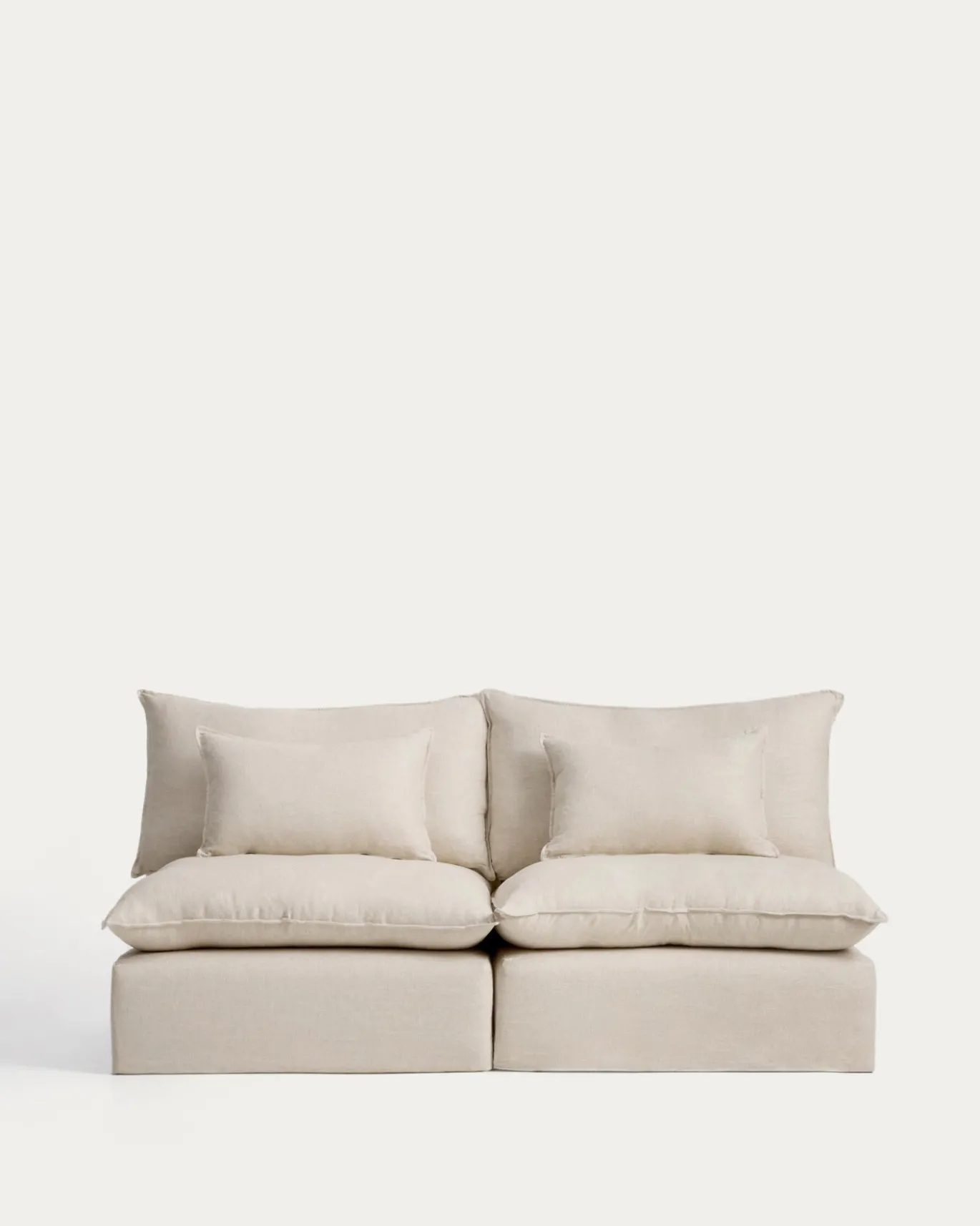 Kave Home Bank Anarela Linnen Beige 220cm