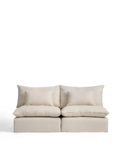 Kave Home Bank Anarela Linnen Beige 220cm